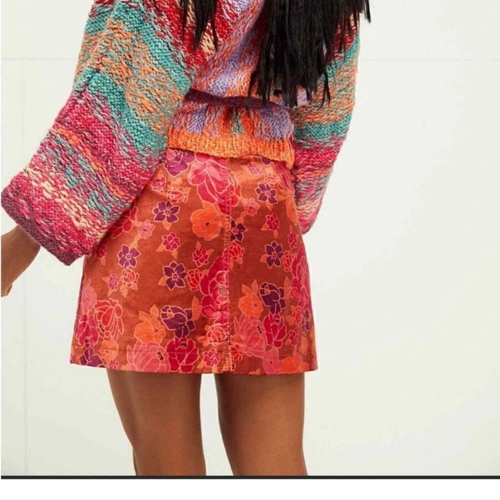 Free People Velvet Mini Skirt Sz 2, Like New!